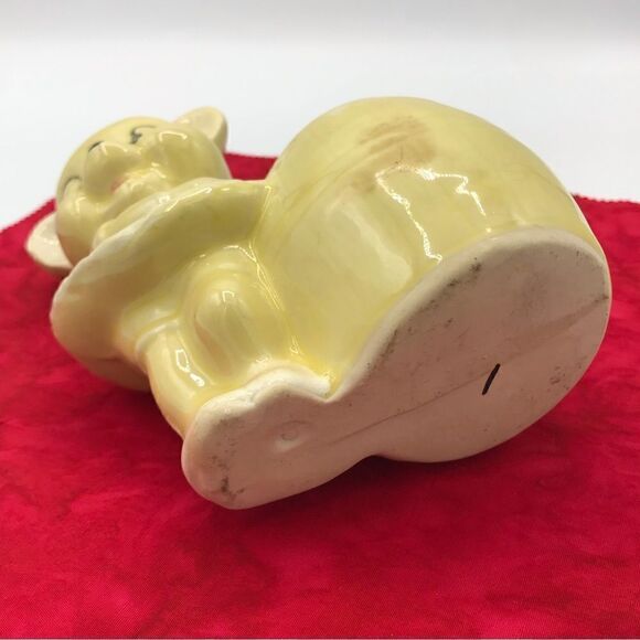 Hand Painted Black Eye Ballerina Bear by a Barrel Glazed Ceramic Planter - Picture 7 of 16